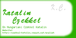 katalin czekkel business card